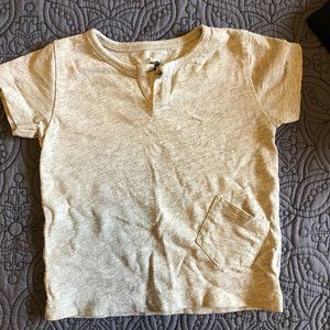 EUC Monica + Andy gray henley style t-shirt, 18-24mo.